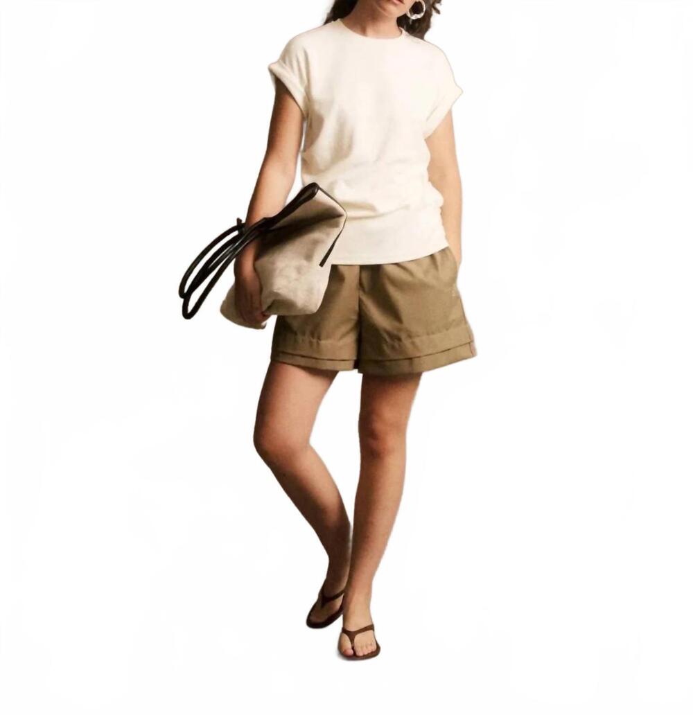 NEW JIJI short sleeve anthony t-shirt in creme